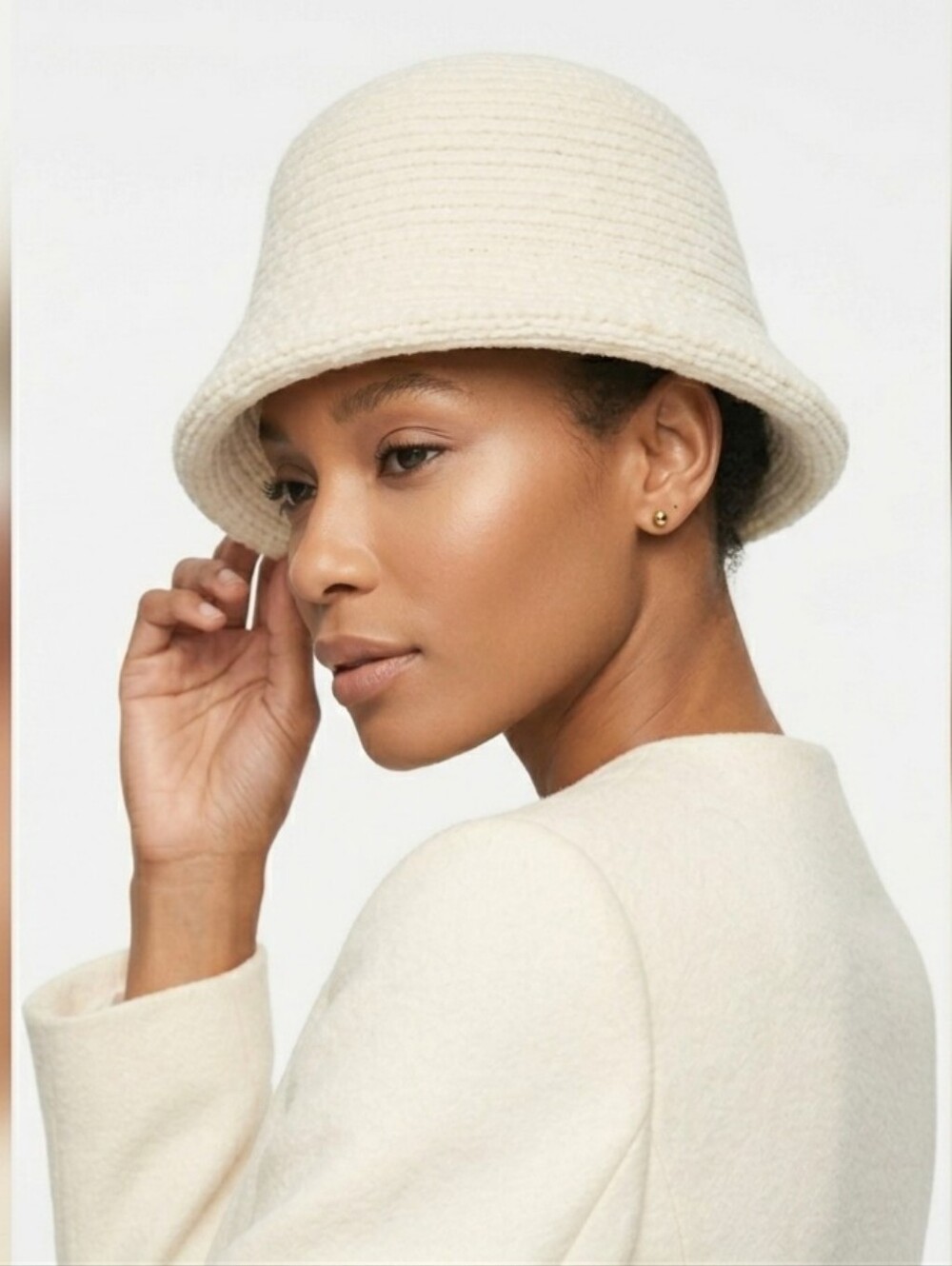 August Hat Company Women’s Ivory Melton Love Cloche
